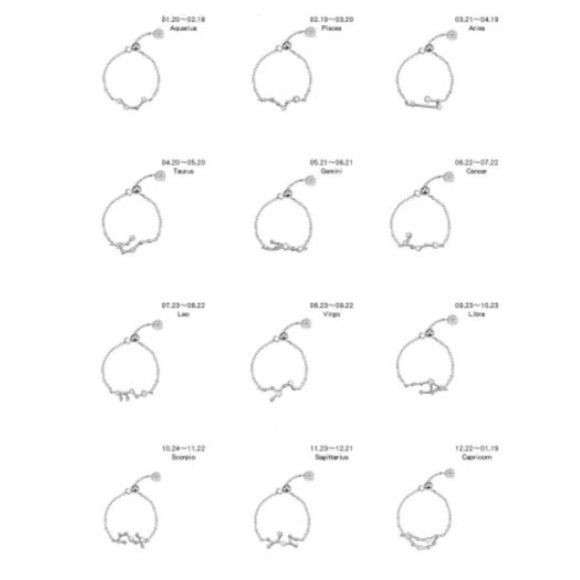 *925 Sterling Silver Zodiac Resizable Ring-Virgo A - Picture 7 of 7